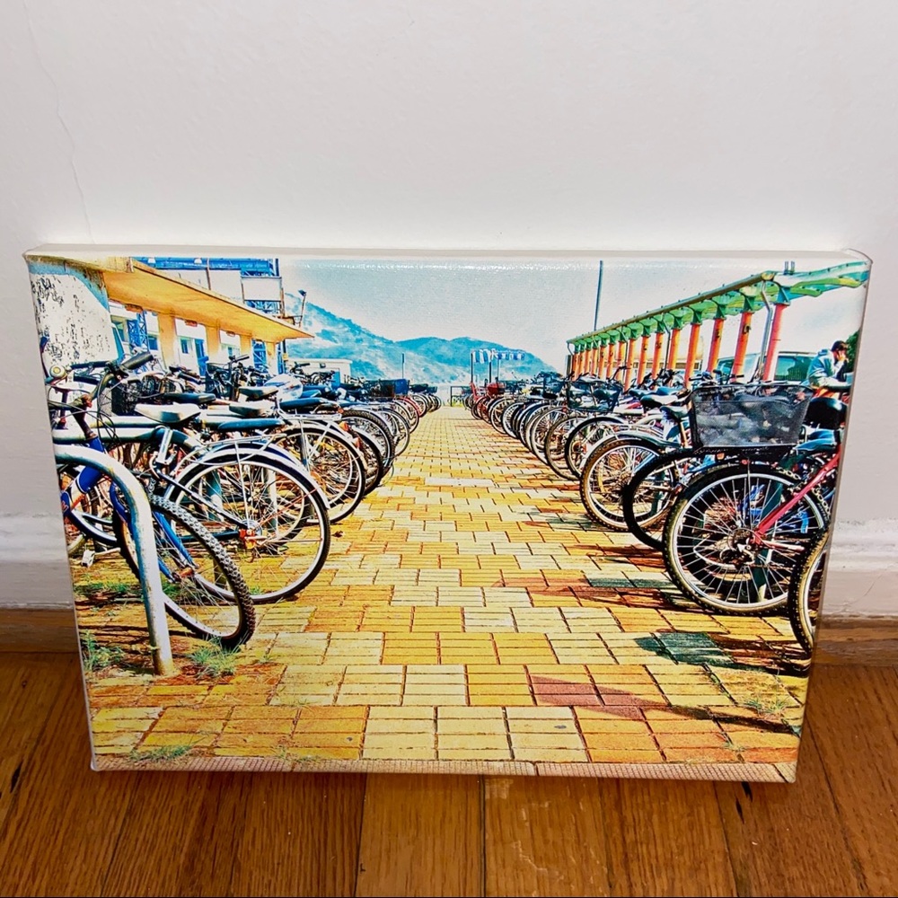 BIKES - Lantau Island, Hong Kong - 9x12 canvas